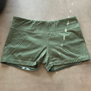 IAB MFG No Ride Booty Workout Shorts Olive